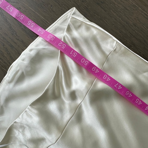 Reformation OREN White Ivory Strapless Maxi Dress Wedding Scarf MEDIUM w/ tags - Picture 9 of 10